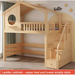 <span class=keywords><strong>Lit</strong></span> <span class=keywords><strong>superposé</strong></span> <span class=keywords><strong>en</strong></span> pin pour enfants, style cabane dans les arbres, double étage, style nordique, ensemble parent-enfant, <span class=keywords><strong>avec</strong></span> toboggan princesse, pour garçons et filles - Product Image 5
