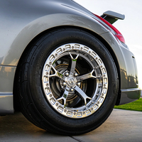 Jantes forgées Nismo V1 Style Custom Beadlock 17 pouces 5x114.3 à cinq branches triple chrome en alliage pour voiture de tourisme 370Z G37 Q50