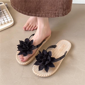 Sandalias de tendencia antideslizantes para mujer, novedad de verano 2025, sandalias ligeras, zapatillas informales de playa a la moda, zapatos planos con pajarita para exteriores para el hogar - Product Image 2