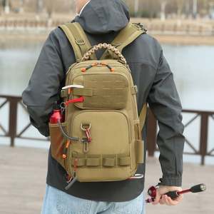 Nouveauté Sac à dos tactique camouflage pour homme Multifonctionnel Sacs de sport de pêche en plein air Doublure en polyester Fermeture éclair Mode - Product Image 3