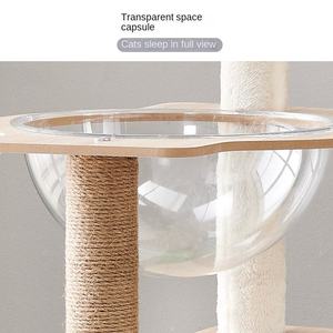 Custom Large Cat Tree Integrated Nest Scratch Board Universal Four Seasons Cat <b>Shelf</b> New Cat Climbing Rack Cloth Integrated - Product Image 6