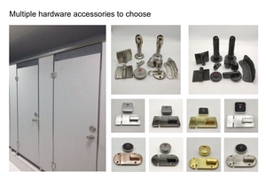 Système de cloisons de toilettes en <span class=keywords><strong>stratifié</strong></span> compact phénolique HPL, design moderne, étanche - Product Image 3
