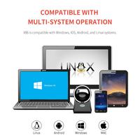 Nuevo Lanzamiento Syble XB-X86 Escáner de Código de Barras Omnidireccional de Escritorio 1D 2D, Escáner de Códigos QR con Cable USB para Supermercados
