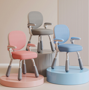 Silla de Estudio para Niños con Ruedas, Giratoria 360 Grados, Altura Ajustable, Asiento Cómodo, Varios Colores Opcionales, Silla de Escritorio para Oficina - Product Image 2
