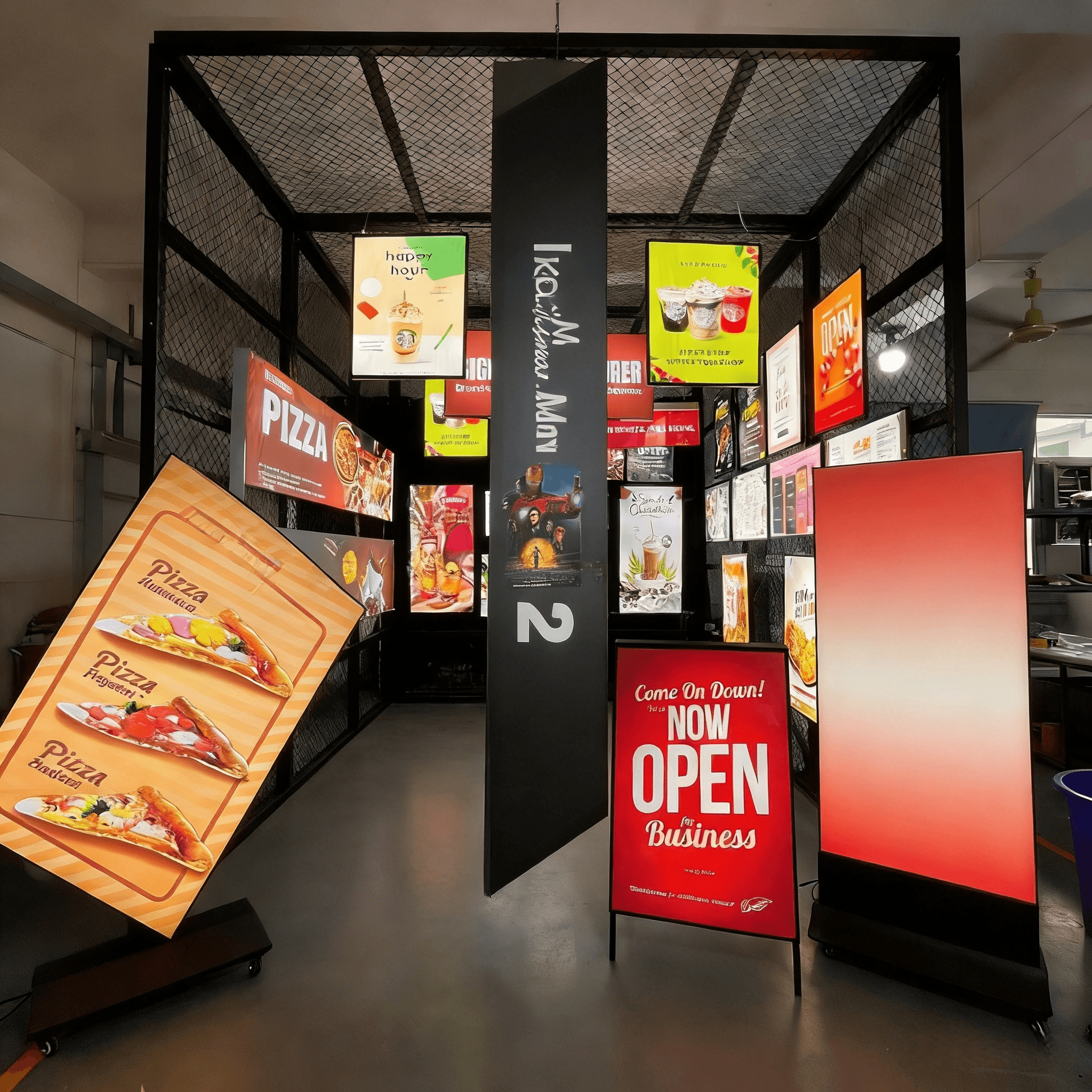Aluminum Alloy Frame Rectangle Hanging High Brightness LED Waterproof Eco-Friendly Decorative Indoor Advertising Light Box Ultra