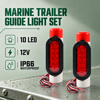 Kit de feux de guidage pour remorque marine HSSH 10 LED 12V IP66 étanche 5050 LED