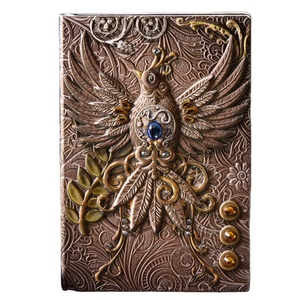 All'ingrosso Vintage A5 pelle Cover <span class=keywords><strong>in</strong></span> rilievo non datata per giornali da latte quaderni Agenda di viaggio - Product Image 1