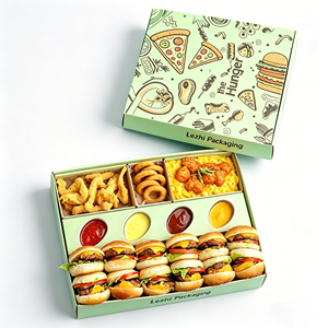 Caja <span class=keywords><strong>para</strong></span> llevar <span class=keywords><strong>de</strong></span> <span class=keywords><strong>empanadas</strong></span> <span class=keywords><strong>de</strong></span> papas fritas con taza <span class=keywords><strong>para</strong></span> salsa, <span class=keywords><strong>de</strong></span> cartón desechable, <span class=keywords><strong>para</strong></span> comida rápida, hamburguesas <span class=keywords><strong>y</strong></span> pollo frito. - Product Image 3