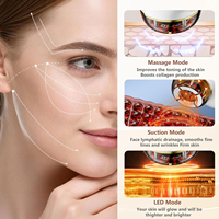 Appareil de massage facial et cervical à ventouses sous vide 7 couleurs, anti-rides, sculptant le visage, microcourant, pour tonification du visage