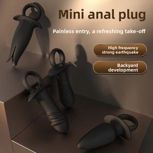 Silikon Anal <span class=keywords><strong>Plug</strong></span> Yetişkin Titreşimli Popo Plugu Erkekler ve Kadınlar için Mastürbasyon Masajı - Product Image 3