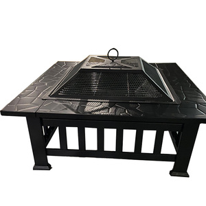 Mesa de hoguera multifuncional al por mayor de alta calidad, mesa de acero negro <span class=keywords><strong>para</strong></span> <span class=keywords><strong>leña</strong></span> al aire libre, <span class=keywords><strong>chimenea</strong></span> <span class=keywords><strong>para</strong></span> <span class=keywords><strong>cocinar</strong></span> - Product Image 2
