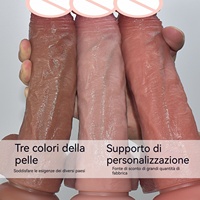 Grand Dildo en Silicone Liquide Haut de Gamme, Réaliste et Veiné, pour Adultes, Personnalisable avec Étiquette Privée, Moule Naturel pour Dildo