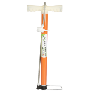 Mini pompe à vélo portable avec adaptateur de valve Presta Pompe à pied à base en acier à buse polyvalente-pour les cyclistes - Product Image 1