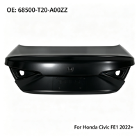 YIPEI Vente directe d'usine Couvercle de coffre pour Honda Civic FE1 Berline 2022+ Couvercle de coffre OEM 68500-T20-A00ZZ