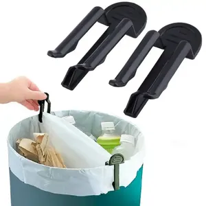 Nieuwe 2 Stuks Praktische Prullenbak Klem Plastic Vuilniszak Clip Vaste Vuilniszak Houder Vuilnisbak