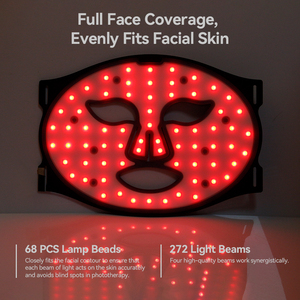 Best Quality Food Grade Silicone Private Label Led Light Therapy Red Light <strong>Infrared</strong> Custom <strong>Facemask</strong> - Product Image 3