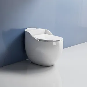 Keramik baru Chaozhou dua bagian dinding dipasang Modern satu bagian Toilet kamar mandi WC Toilet