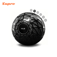 Balón Medicinal Antideslizante de Goma Supro de 10-40 LB, Balón Medicinal Resistente para Crossfit y Entrenamiento de Fuerza en el Gimnasio