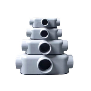 Caja de Conexiones de Aluminio Fundido a Presión IP65, Conexión Roscada, Anodizado Gris, Especificación 12-2 - Product Image 2