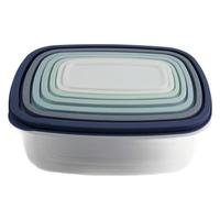 Ensemble de 7 boîtes de conservation rectangulaires fournis par le fabricant, contenants de cuisine multifonctionnels, compartiments empilables