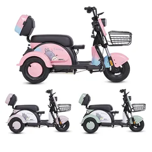 500w 전기 세발자전거 노년기 E 자전거 연장자를 위한 성숙한 3 바퀴 기동성 Trike 세발자전거