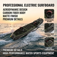 Planche de surf électrique en fibre de carbone haute résistance, étanche, batterie 72V, certifiée CE, portable pour le surf en haute mer