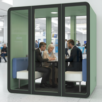 Cabine de réunion acoustique, cabine de travail privée, cabine téléphonique, isolation acoustique élevée 35 dB, écologique, prix direct usine