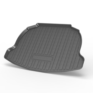 Estera de carga para maletero de coche, accesorio con patrón de fibra de carbono, TPV, 3D, nueva actualización, para Toyota <span class=keywords><strong>Corolla</strong></span> Cross - Product Image 1