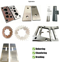 Machine de polissage et d'ébavurage pour surfaces en acier inoxydable et aluminium, machine à chanfreiner pour polisseuse de métaux