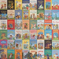 Coffret de livres illustrés personnalisés à couverture souple, papier couché et artistique, reliure parfaite, pour l'apprentissage précoce des enfants
