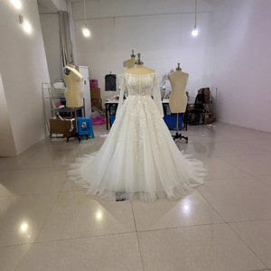 2026 nueva llegada América encaje <span class=keywords><strong>de</strong></span> talla grande barato vestido <span class=keywords><strong>de</strong></span> novia blanco Turquía musulmán vestido <span class=keywords><strong>de</strong></span> fiesta <span class=keywords><strong>de</strong></span> boda para mujeres - Product Image 3