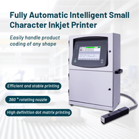Impresora de inyección de tinta CIJ industrial de alta velocidad con CPU TI de EE. UU., sistema Linux, codificador automático de fecha de caducidad y lote para botellas, latas y cables