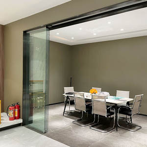 Cửa trượt kính nhôm 8-12mm, phụ kiện cửa trượt kính, con lăn cửa trượt, hệ thống cửa trượt tự động nội thất - Product Image 3