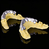 Grillz personnalisés Hip Hop Iced Out en argent sterling 925 avec sertissage nid d'abeille VVS de précision et moissanite scintillante