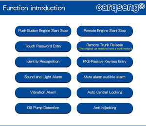 CARQSENG 12V inteligente pasivo sin llave arranque remoto unidireccional piezas automotrices accesorio contraseña teclado Control de encendido sin llave - Product Image 3