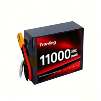 330wh/kg Teknologi Baru Ringan 11000mah 10000mah 4S/6S/8S 30C Baterai Lipo Daya Tinggi Kualitas Tinggi untuk Drone FPV RC