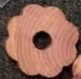 Bague fleurie, couleur bois