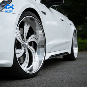 Rines Personalizados Beadlock de 18, 19, 20, 21, 22 y 24 Pulgadas, Plateados Pulidos, Diseño Blade, 22x10J, 5x112, 5x130, 5 Orificios, Anchos y Cóncavos - Product Image 5