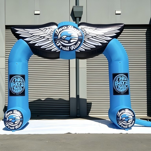 Arco Inflable <span class=keywords><strong>Verde</strong></span> Personalizado con Impresión UV, Arco de Carrera Inflable Impermeable para Eventos Deportivos al Aire Libre, Hermético y Estable - Product Image 5