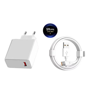 Cargador de Pared con Adaptador de Corriente USB QC3.0 de 67W con Enchufe Estadounidense y Cable Tipo C para <span class=keywords><strong>Redmi</strong></span> <span class=keywords><strong>Note</strong></span> 10 10T <span class=keywords><strong>11</strong></span> 12 Lite 13T - Product Image 2