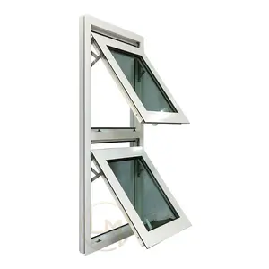 Fenêtre d'ombrage, fenêtre en aluminium, Design européen et américain, avec économie d'énergie, pour les toilettes