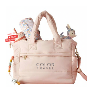 Nuevo diseño de moda Puffer acolchado estilo coreano para mujeres <span class=keywords><strong>mamá</strong></span> viaje elegante diseñador <span class=keywords><strong>mamá</strong></span> bolsa de pañales - Product Image 1