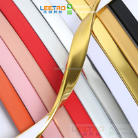 Garis bingkai PVC bingkai foto MDF tepi Strip pengikat plastik warna emas kualitas bagus