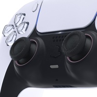 Accessoires de remplacement violet grisâtre foncé eXtremeRate Anneaux d'accent personnalisés pour manette PS5 BDM-010/020/030/040/050
