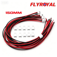 Konektor JST XH 2 Pin 2.54mm 150mm 24AWG Perakitan Kabel Mikro Kustom untuk Sensor LED
