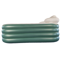 Spa gonflable se pliant de baquet chaud de réservoir de bain à haute densité pliable durable de PVC avec la couverture