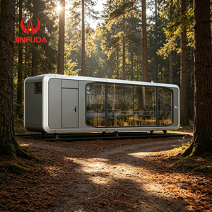 Para Resorts de Glamping de Lujo y Sitios Turísticos, Cabina Prefabricada Tipo Cápsula Espacial JINFUDA <span class=keywords><strong>A5</strong></span> con Cocina Completa - Product Image 1