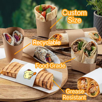 Emballage personnalisé, collations à emporter, boîte à bagel, boîtes à hamburger, donut, tortilla, burrito, boîtes à emporter, contenants pour frites kraft