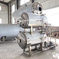 Haute productivité haute efficacité haute température cornue machine conserves PP bouteille boisson alimentaire