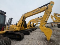 Excavatrice sur chenilles Komatsu PC220 d'occasion, châssis stable, pelle hydraulique, engin de terrassement d'occasion, vente en gros